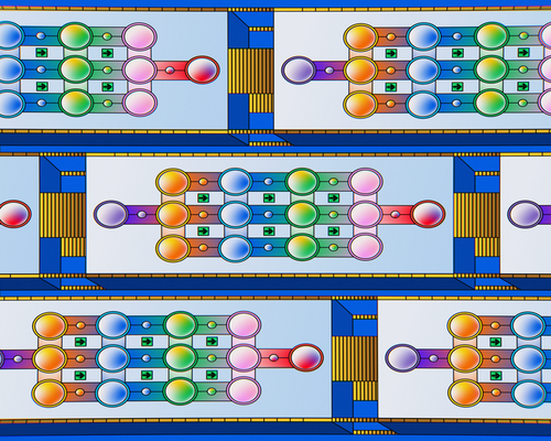 Preview of the fictional Skyline Loop Logic puzzle game pattern